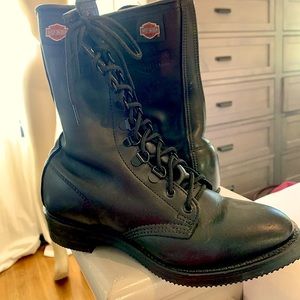 Harley Davidson lace up ankle boots.